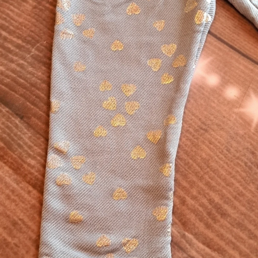 Heart print leggings 2T
